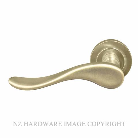 WINDSOR 8167 - 8243 USB HAVEN LEVER ON ROSE UNLACQUERED SATIN BRASS