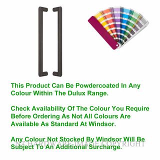 POA WINDSOR 8336 PC KEPLER PULL HANDLE PAIR 400MM OA POWDER COAT