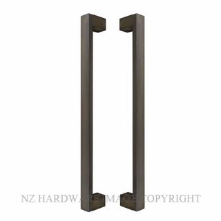 POA WINDSOR 8341 NB TASMAN PULL HANDLE PAIR 400MM OA NATURAL BRONZE