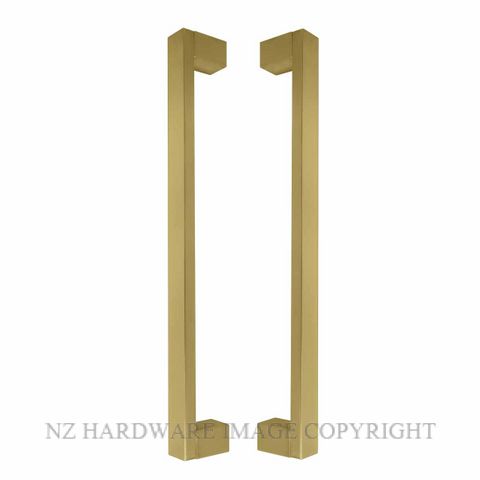 WINDSOR 8341 - 8342 UB TASMAN PULL HANDLES UNLACQUERED BRASS