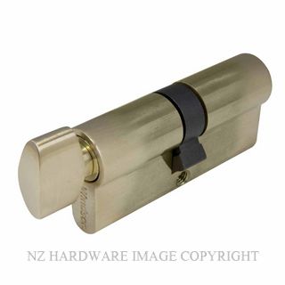 WINDSOR 1148 USB 70MM 5 PIN EURO CYLINDER KEY/SNIB UNLACQUERED SATIN BRASS