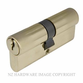 WINDSOR 1147 USB 70MM 5 PIN EURO DOUBLE CYLINDER KEY/KEY UNLACQUERED SATIN BRASS