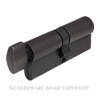 WINDSOR 1148 DRB 70MM 5 PIN EURO CYLINDER KEY/SNIB DARK ROMAN BRASS