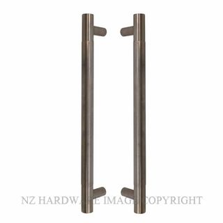 POA WINDSOR 8331 NB MILFORD PULL HANDLE PAIR 400MM OA NATURAL BRONZE