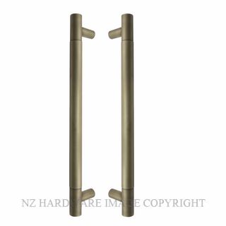 POA WINDSOR 8331 RB MILFORD PULL HANDLE PAIR 400MM OA ROMAN BRASS