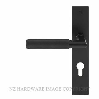 WINDSOR 8413 E85 BLK NIDO LUMINA DIAMOND KNURL LEVER ON E85 PLATE SET MATT BLACK