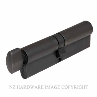 WINDSOR 1225 DRB 90MM EURO CYLINDER - KEY/TURN DARK ROMAN BRASS