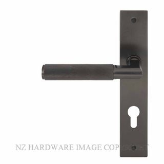 WINDSOR 8413 E85 GN NIDO LUMINA DIAMOND KNURL LEVER ON E85 PLATE SET GRAPHITE NICKEL