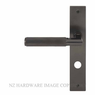 WINDSOR 8413 P85 GN NIDO LUMINA DIAMOND KNURL LEVER ON PRIVACY PLATE SET GRAPHITE NICKEL
