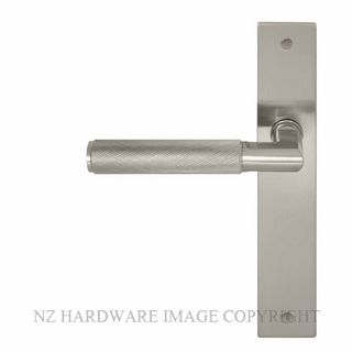 WINDSOR 8413RD BN NIDO LUMINA DIAMOND KNURL RH DUMMY LEVER ON PLATE SET BRUSHED NICKEL