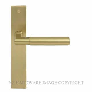 WINDSOR 8403LD MSB NIDO LUMINA PLAIN LH DUMMY LEVER ON PLATE SET MATT SATIN BRASS