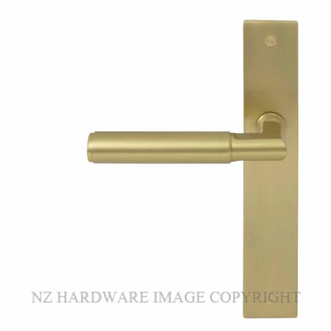 WINDSOR 8403 - 8475 MSB LUMINA PLAIN LEVER ON PLATE MATT SATIN BRASS