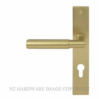 WINDSOR 8403 E85 MSB NIDO LUMINA PLAIN LEVER ON E85 PLATE SET MATT SATIN BRASS