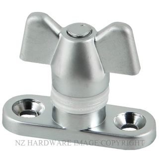 JAECO 150 WINGNUT AND BASE FOR QUADRANT STAY SATIN CHROME