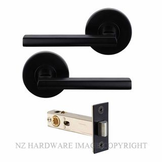 WINDSOR 9207 70MM BLK HALO - HYDRA PASSAGE SET MATT BLACK **70MM BACKSET**