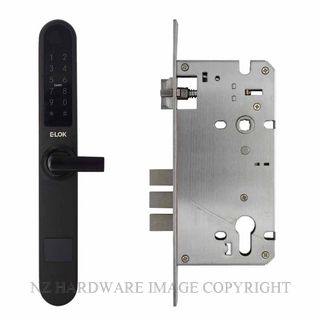 E LOK 715 60 BLK SMART SNIB LEVER LOCKSET 60MM BACKSET MATT BLACK