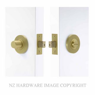 WINDSOR 8400 MSB NIDO TURN & RELEASE PRIVACY SET PLAIN MATT SATIN BRASS