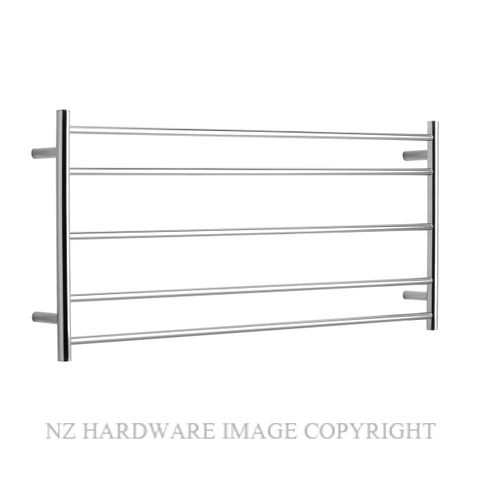 ALEXANDER ELAN 7A09 5 BAR 100R HEATED TOWEL LADDER POLISHED STAINLESS