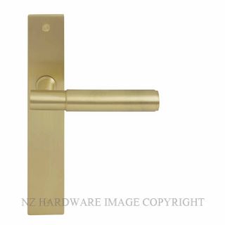 WINDSOR 8423LD MSB NIDO VERGE PLAIN LH DUMMY LEVER ON PLATE MATT SATIN BRASS