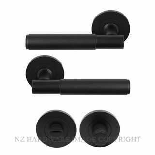 WINDSOR 8425 BLK NIDO VERGE PLAIN PRIVACY SET MATT BLACK