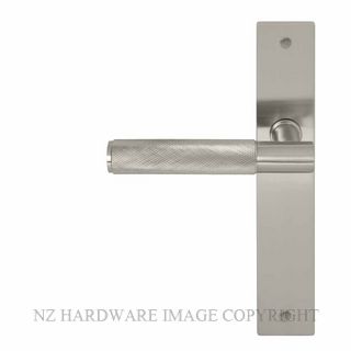 WINDSOR 8433 BN NIDO VERGE DIAMOND KNURL LEVER ON PLAIN PLATE SET BRUSHED NICKEL
