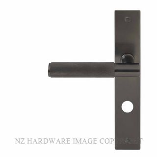 WINDSOR 8433 P85 GN NIDO VERGE DIAMOND KNURL LEVER ON PRIVACY PLATE SET GRAPHITE NICKEL