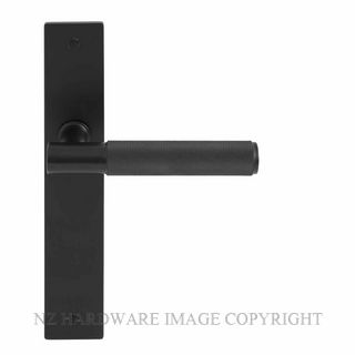 WINDSOR 8433LD BLK NIDO VERGE DIAMOND KNURL LH DUMMY LEVER ON PLATE SET MATT BLACK