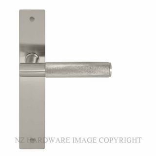 WINDSOR 8433LD BN NIDO VERGE DIAMOND KNURL LH DUMMY LEVER ON PLATE SET BRUSHED NICKEL