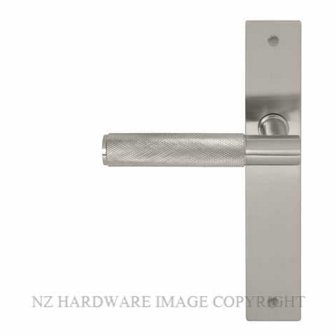 WINDSOR 8433 - 8478 BN VERGE DIAMOND KNURL LEVER ON PLATE BRUSHED NICKEL