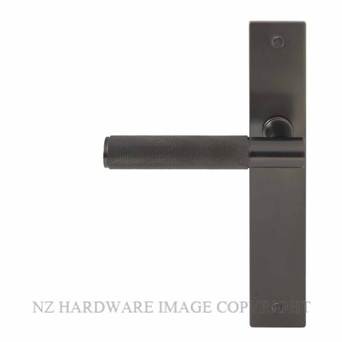 WINDSOR 8433 - 8478 GN VERGE DIAMOND KNURL LEVER ON PLATE GRAPHITE NICKEL