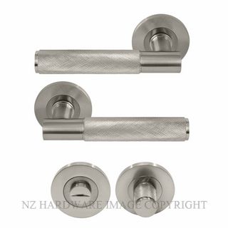 WINDSOR 8435 BN NIDO VERGE DIAMOND KNURL PRIVACY SET BRUSHED NICKEL
