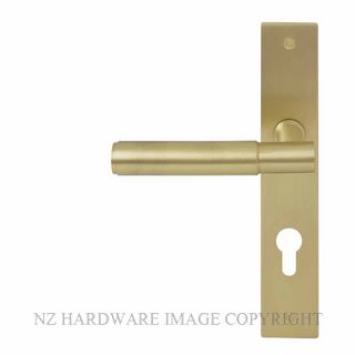 WINDSOR 8423 E85 MSB NIDO VERGE PLAIN LEVER ON E85 PLATE SET MATT SATIN BRASS