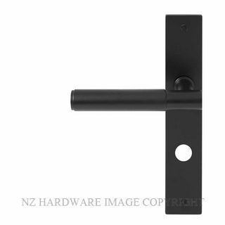 WINDSOR 8423 P85 BLK NIDO VERGE PLAIN LEVER ON PRIVACY PLATE SET MATT BLACK