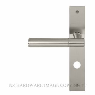 WINDSOR 8423 P85 BN NIDO VERGE PLAIN LEVER ON PRIVACY PLATE SET BRUSHED NICKEL