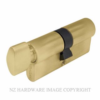 WINDSOR 1122 MSB 60MM EURO CYLINDER - KEY/SNIB MATT SATIN BRASS