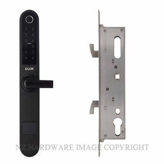 E LOK 717 35S BLK SMART SNIB LEVER SLIDING DOOR LOCKSET 35MM MATT BLACK