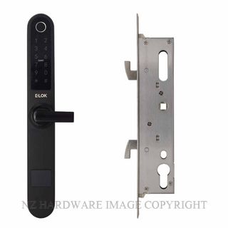 E LOK 717 35S BLK SMART SNIB LEVER SLIDING DOOR LOCKSET 35MM MATT BLACK