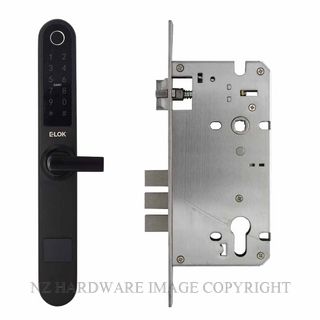 E LOK 717 60 BLK SMART SNIB LEVER LOCKSET 60MM BACKSET MATT BLACK