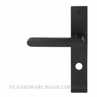 WINDSOR 8443 P85 BLK NIDO MODELLA LEVER ON PRIVACY PLATE SET MATT BLACK