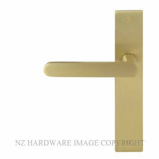 WINDSOR 8443 MSB NIDO MODELLA LEVER ON PLAIN PLATE SET MATT SATIN BRASS