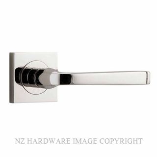 IVER 0398 ANNECY LEVER ON SQUARE ROSE HANDLES POLISHED NICKEL