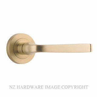 IVER 451 ANNECY LEVER ON ROSE HANDLES BRUSHED BRASS