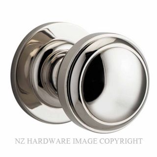 IVER 0218 PADDINGTON KNOB ON ROSE POLISHED NICKEL