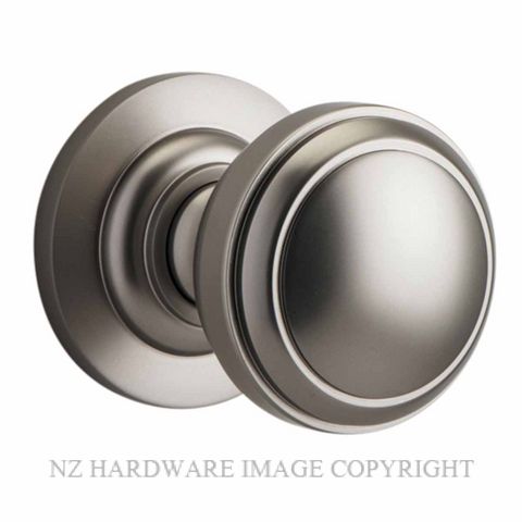 IVER 0219 PADDINGTON KNOB ON ROSE SATIN NICKEL