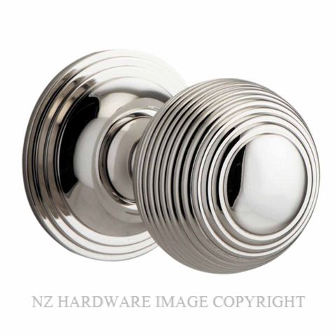 IVER 0228 GUILDFORD KNOB ON ROSE POLISHED NICKEL