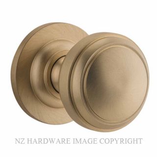 IVER 0253 PADDINGTON KNOB ON ROSE BRUSHED BRASS