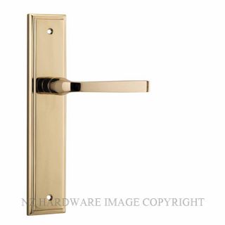 IVER 10244 ANNECY STEPPED PLATE LATCH POLISHED BRASS