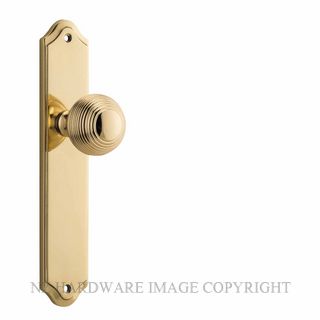 IVER 10330 GUILDFORD KNOB ON SHOULDERED PLATE POLISHED BRASS