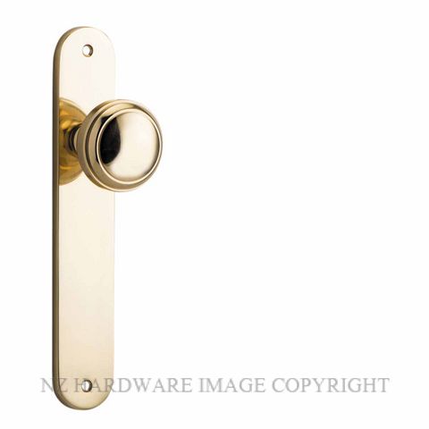 IVER 10332 PADDINGTON OVAL PLATE POLISHED BRASS