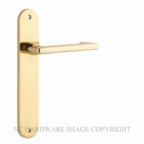 IVER 10352 BALTIMORE RETURN OVAL PLATE POLISHED BRASS